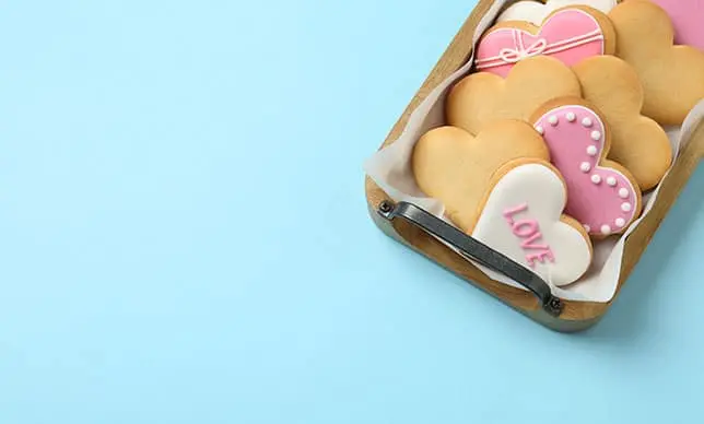 Receta de galletas de corazón para San Valentín