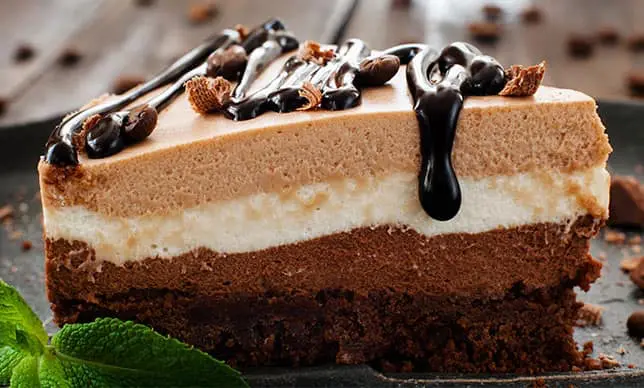 Cheesecake de café y chocolate sin gluten