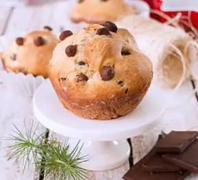 Panecitos de chispas de chocolate