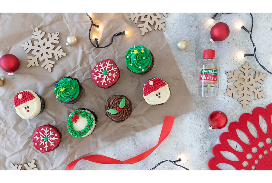 Cupcakes navideños