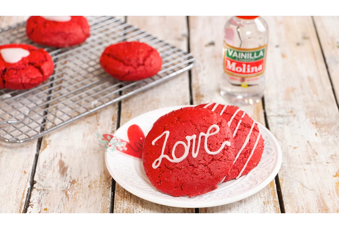 Galletas de red velvet